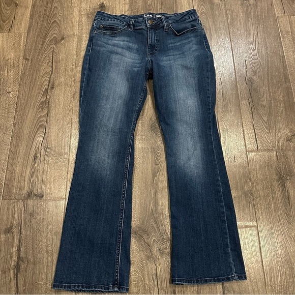 Lee Boot cut Jeans Women's Size 10 P Flared Jeans Mid Rise Cowgirl Western Boho - Picture 12 of 12